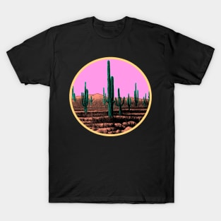 Desert Cactus Sunset T-Shirt